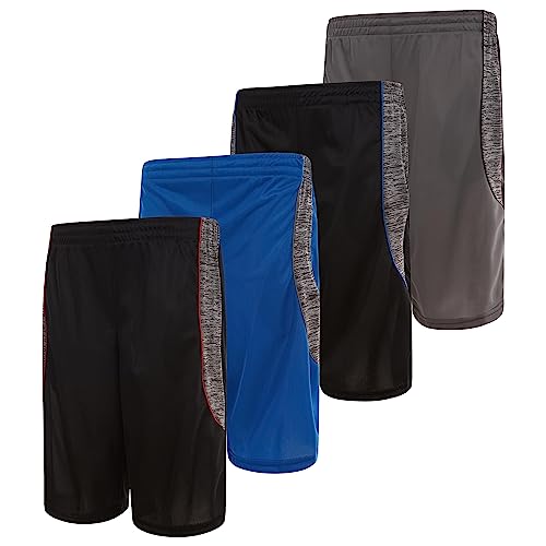 X-Game-Time-4-Pack-Boys-Active-Mesh-Shorts-Athletic-Performance-Shorts