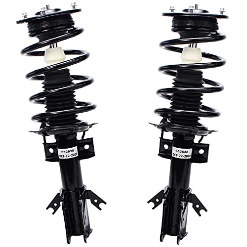 Detroit Axle - FWD Front Struts for 2013 2014 2015 2016 2017 2018 Ford Fusion 1.5L 1.6L 2.5L - 2pc Coil Spring Assembly Kit