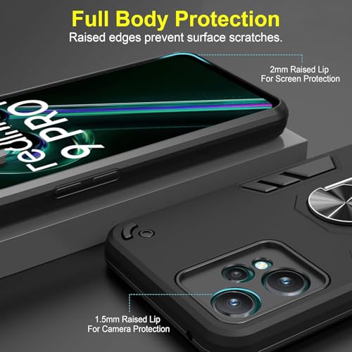 Image of NDCOM OnePlus Nord CE 2 Lite 5G Back Case | Durable Polycarbonate & TPU Case with Perfect Fit, Lightweight, Anti-Slip & Stylish Black Finish