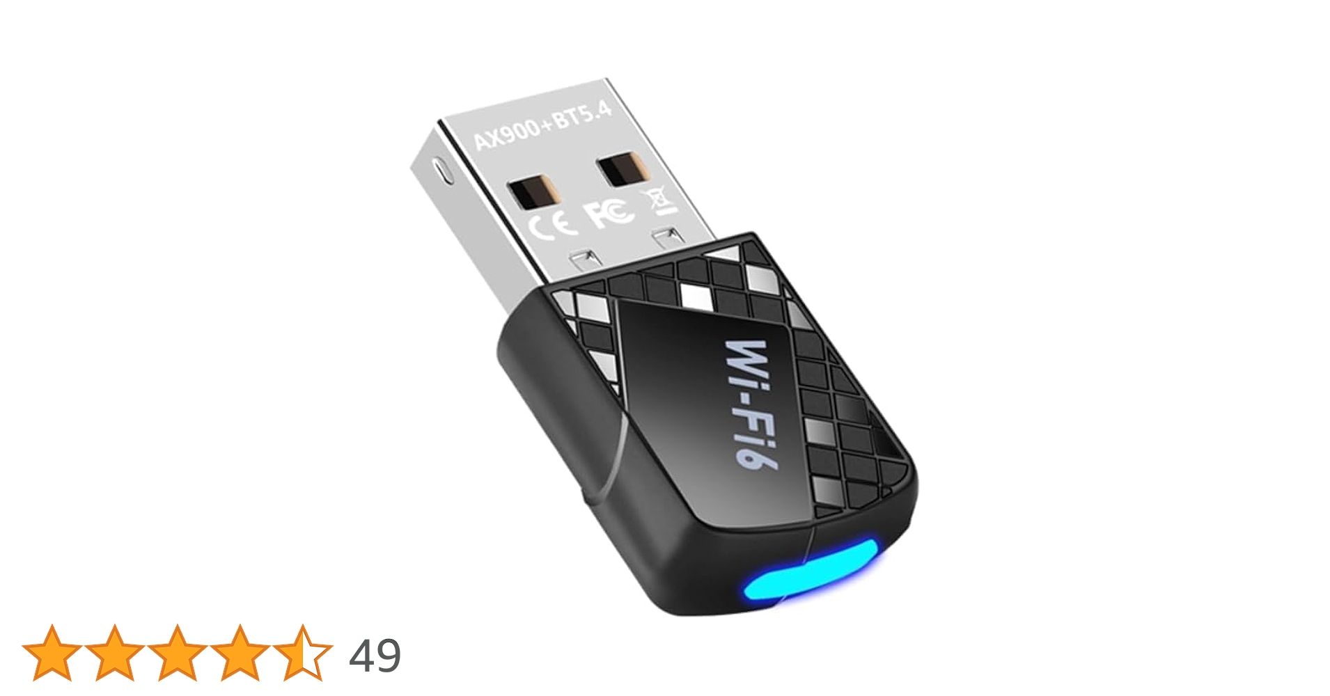 2in1 USB Bluetooth WiFi Adapter, 900Mbps Wi-Fi 6 Bluetooth 5.4 Dongle, Driver Free 2.4GHz/5GHz, 802.11AX, Wireless Computer Network for Desktop Laptop PC, Compatible with Windows11/10 2in1 USB Bluetooth WiFi Adapter, 900Mbps Wi-Fi 6 Bluetooth 5.4 Dongle, Driver Free 2.4GHz/5GHz, 802.11AX, Wireless Computer Network for Desktop Laptop PC, Compatible with Windows11/10