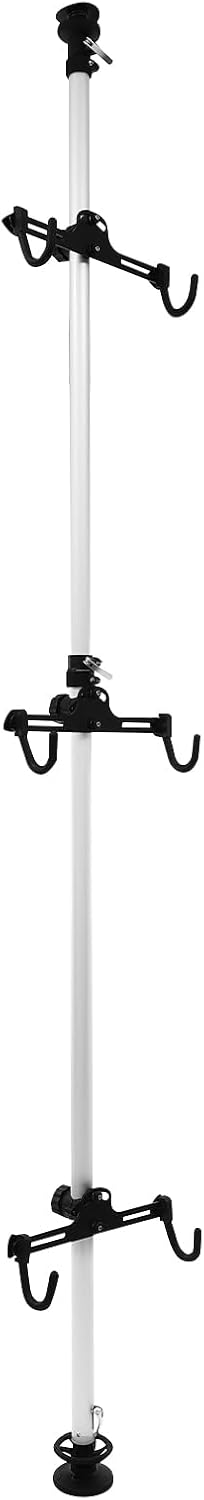 3 Bike Storage Rack, Vertical Freestanding Hanger Parking Rack with Adjustable Height Parking Rack Pole Stand for Storing Bicycles in Garages or Apartments for Tire ≤ 29"