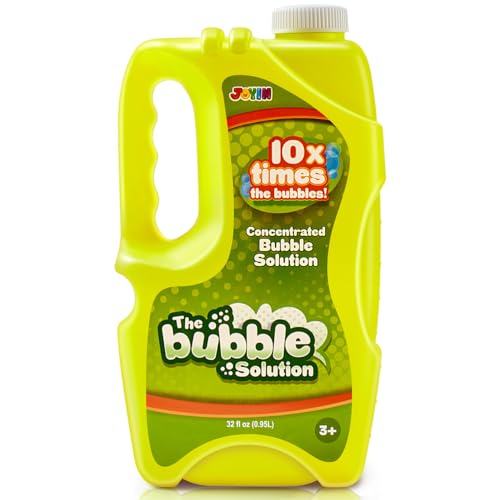 JOYIN 32 oz Bubble Solution Refills (Close to 1L/ 2.5 Gallon), Co...