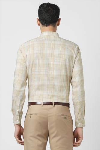 Image of Van Heusen Mens Checkered Full Sleeve Shirt | Timeless Pattern | Smart Comfortable Styling