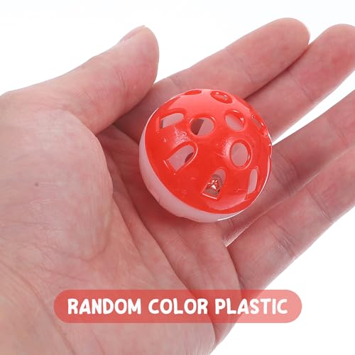 minkissy Parrot Bell Balls Hollow Rolling Chew Toys for Medium Parakeets Cage Bird Foraging Play Safe Durable - Image 3