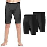 Valcatch 2 Pack Youth Boys' Compression Shorts Performance Athletic Base Layers Training Underwear for Running Workout