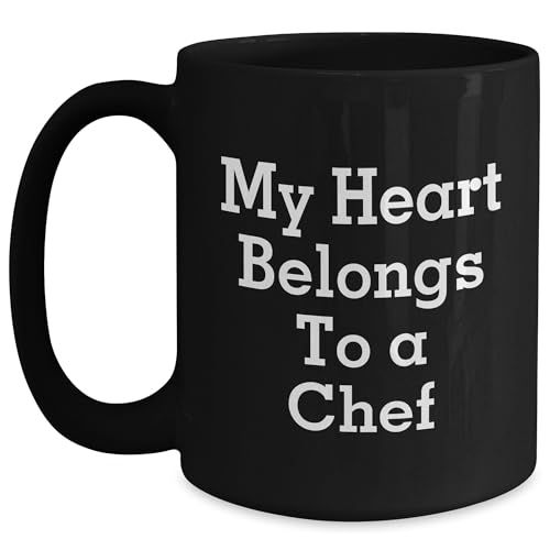 Chef's Heart Belongs To A Mug, Gifts from Men to Chef, Unique Christmas Unique Gift