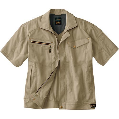 自重堂 Jawin 半袖ジャンパー 55510 キャメル Lサイズ