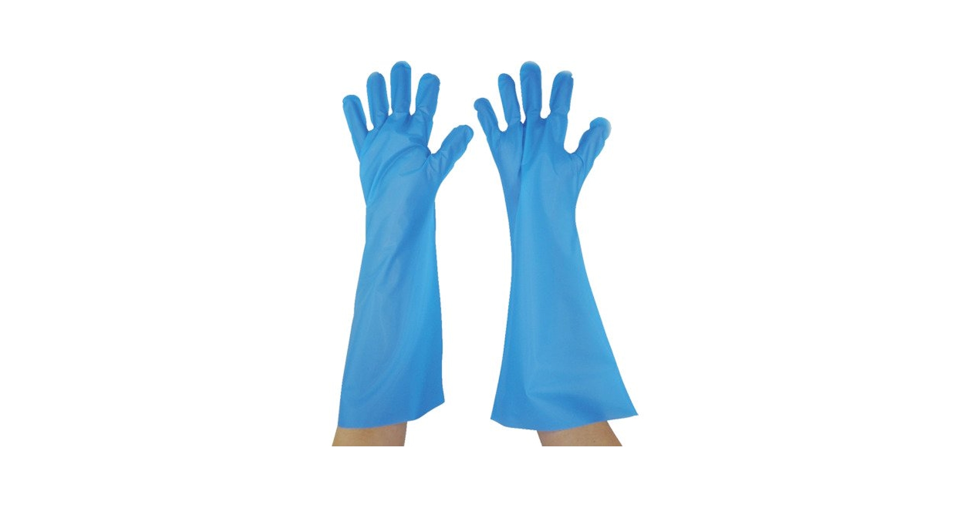 エンボス手袋ロング 5本絞り　ナチュラル　L ５０枚入✖️10袋✖️4ケース エンボス手袋ロング五本絞り | 東京パック株式会社 使い捨て