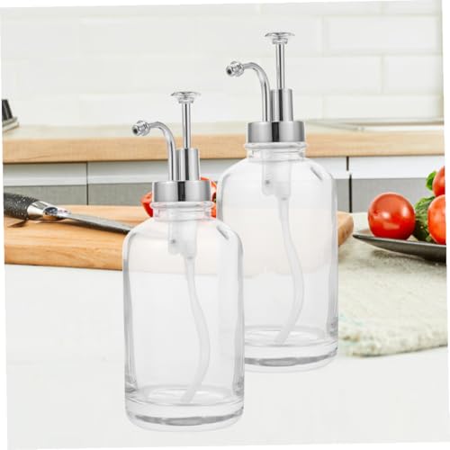 Distributeur de sirop en verre 500ml bouteille pompe anti-gaspillage