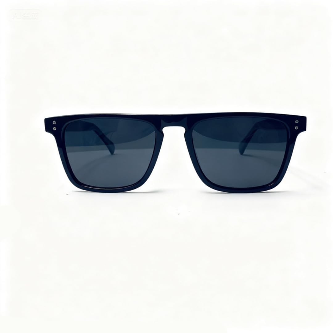 Occhiali da sole polarizzati con montatura grande in acetato, uomo, moda UV400, donna