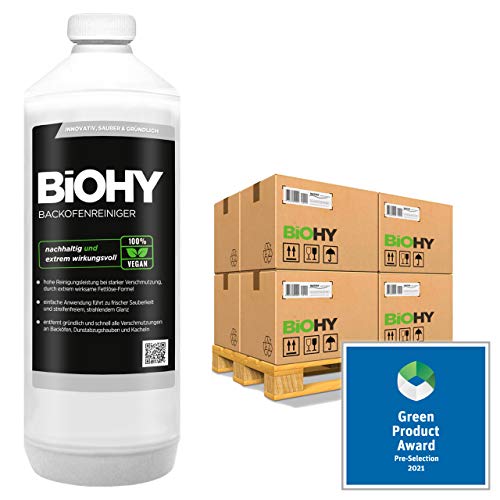 Preisvergleich Produktbild BiOHY Backofenreiniger Hochkonzentrat (480x1l Flasche) / Profi Grillreiniger, Fettlöser EXTRA STARK / Zur einfachen und schnellen Ofenreinigung / Löst hartnäckigste Verkrustungen
