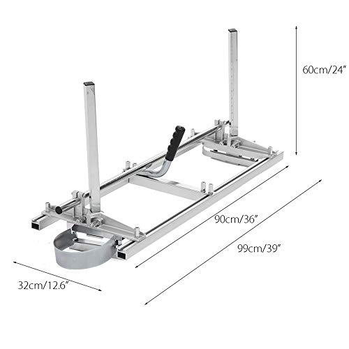 YEEZUGO 36" Portable Chainsaw Mill Planking Milling for Saw Bar Size 14" to 36" Wood Cutting Slabbing Lumber Planks