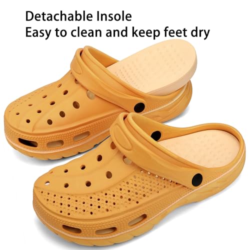 Image of INMINPIN Mens Womens Garden Clogs Shoes Beach Slippers Pool Water Sandals with Comfortable Arch Support Insole