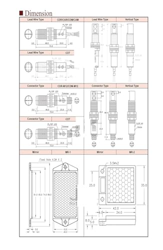 Capteur photoélectrique M18 CDR-30X pour détection industrielle infrarouge