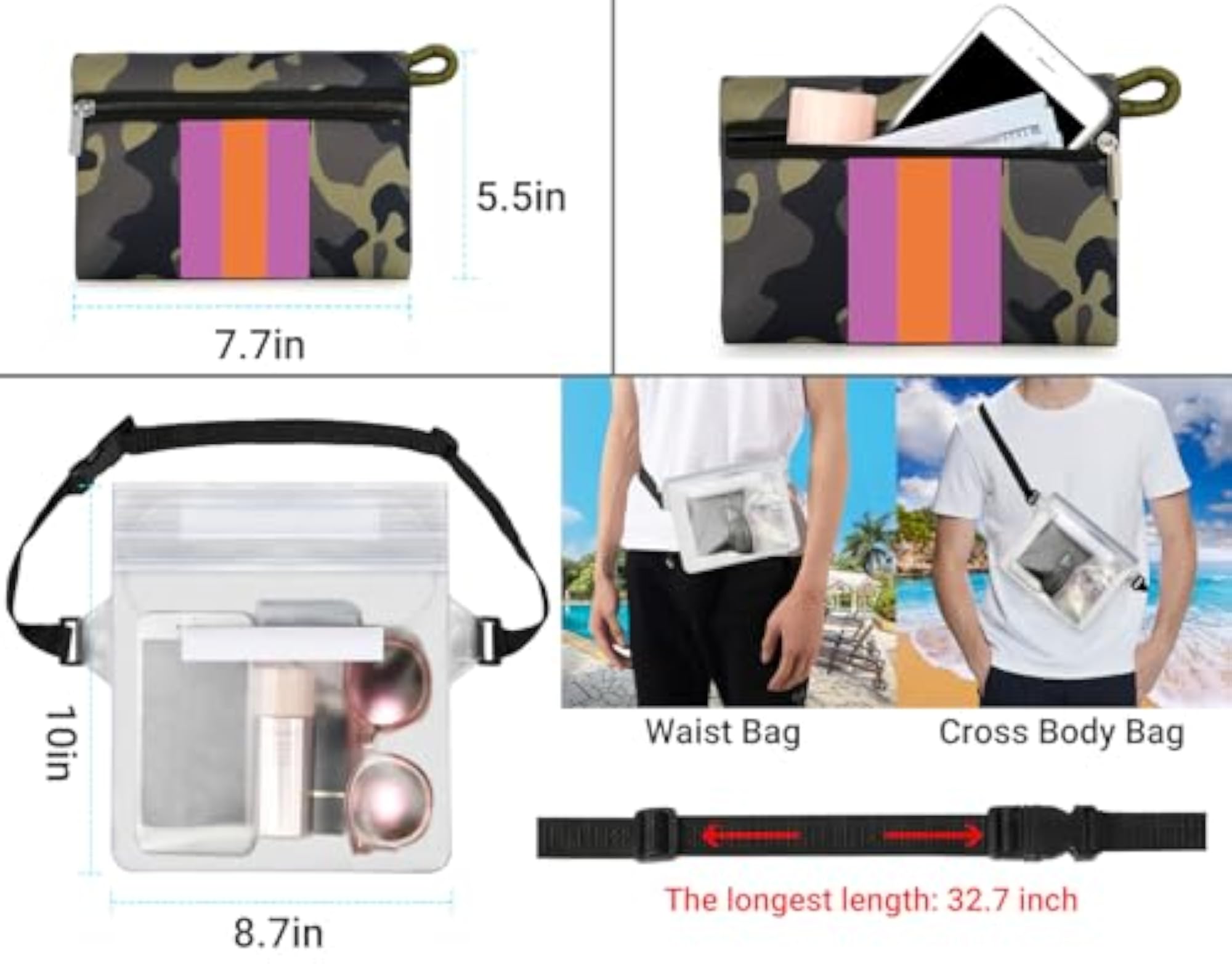 Neoprene Beach Tote Bag for Women, Large Travel Bag