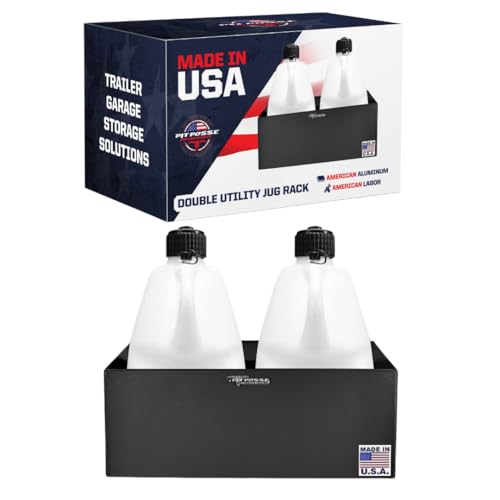 Pit Posse 430 Aluminum Fuel Jug Holder for Two 5-Gallon Tanks