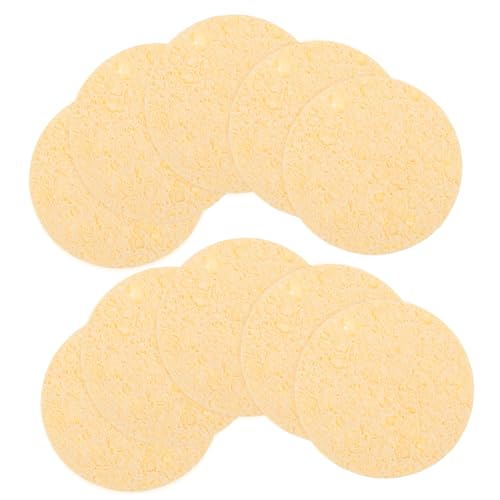 WOONEKY 10pcs Solder Cleaner Solder Iron Tip Cleaner Coil Tip Cleaner Wood Pulp Cotton Solder Tip Cleaner