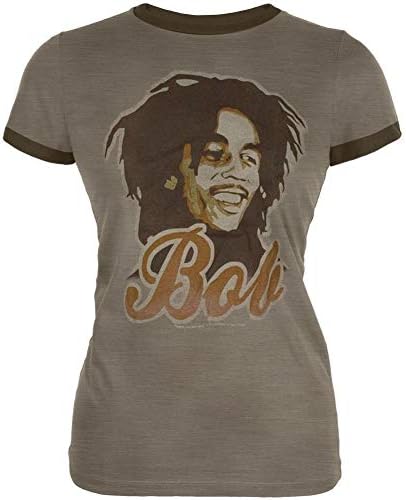 Bob Marley - Bob Ringer Ladies T-Shirt