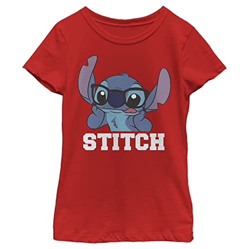 Disney Lilo Stitch Girl's Solid Crew Tee