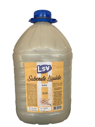 Sabonete Líquido para Mãos, Fragrância de Aveia, 5 Litros