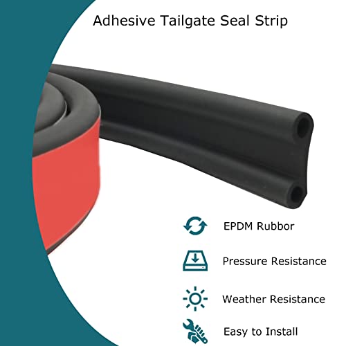 Tintvent Camper Shell Seal, Epdm Rubber Tailgate Seal Strip For Trunk Cap, Tonneau Cover, Pickups, Automotive(26.3Ft) #TOP3