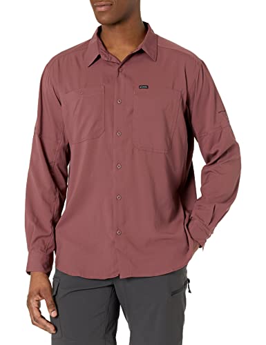 Image of Columbia Men's Silver Ridge Utility Lite Long Sleeve, Light Raisin, X-Small