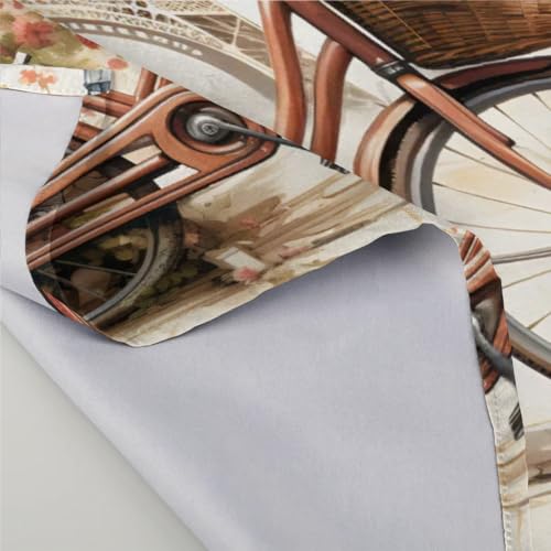 Set de 6 Servilletas de Tela con Diseño Paris Bicycles Flower miniatura 3