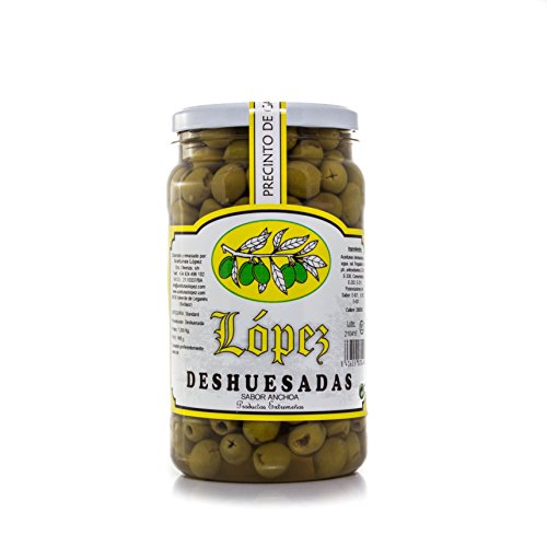 Aceitunas Manzanillas Deshuesadas Sabor Anchoa - Envase PET 1.200 g.