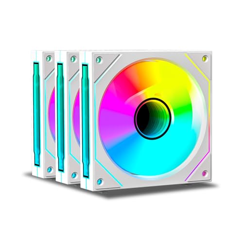 Image of Ant Esports StackerFlow 3-In-1 120mm ARGB Stackable Case Fan with Wire-Free Daisy Chain - White