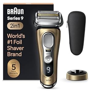 Braun Series 9 Pro 9419s Electric Shaver for Men, Wet & Dry Razor, Shaving Kit with 4+1 Head with ProLift Trimmer