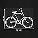 Stickers pour voiture 16.8cm * 11.8cm vélos décoratif modèle de voiture autocollant de décalque de vinyle stickers pour voiture (Color Name : Silver)