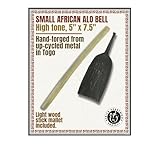Africa Heartwood Project - Handcrafted African Alo Bell with Stick - Iron Cow Bell - Small Soprano