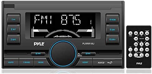 Pyle PLRRR18U Digital Receiver with USB/SD Memory Card Readers, AM/FM Radio, AUX Input, Remote Control, Double-DIN image 5