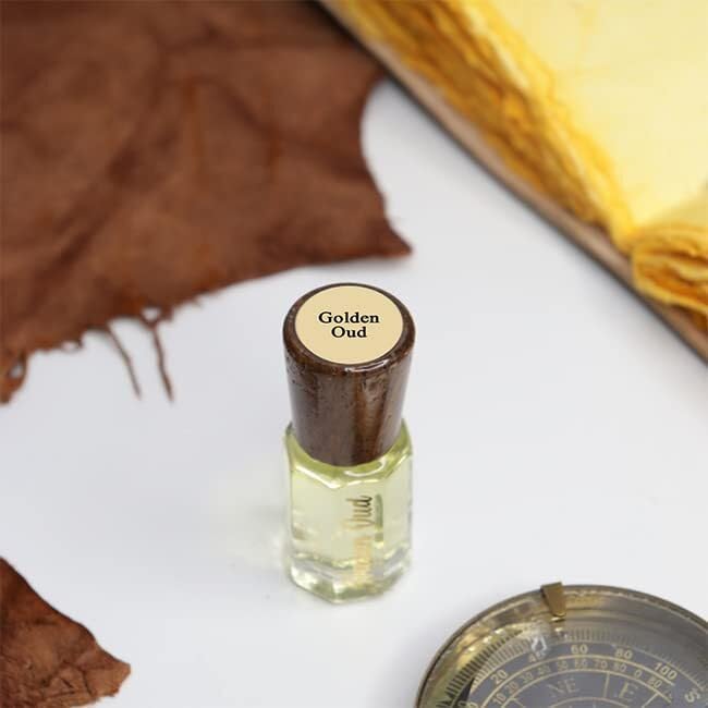 Golden Oud Alcohol Free Attar | Fragrance | Long-Lasting & Alcohol-Free | Ideal Gift for All Occasions (6ml)