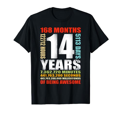 14 cumpleaños 14 años niños niñas niños siendo impresionante Camiseta