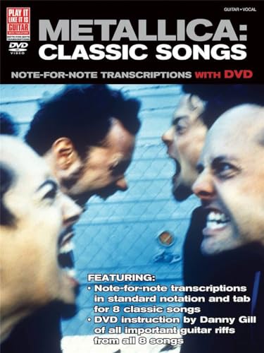 Metallica: Classic Songs for Guitar: Note-for-Note Transcriptions with DVD image 2