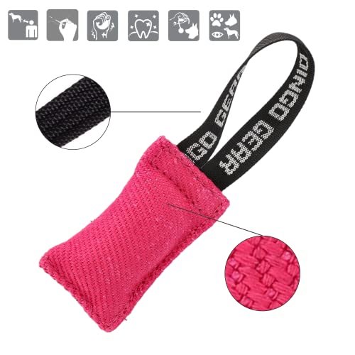 Dingo Gear Baumwolle-Nylon Mini Beißwurst für Hundetraining 10 x 5 cm Mini Rosa S00306