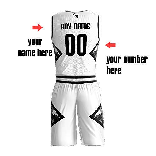 image for CustomYo Custom Basketball Team Uniform with Pocket Men,Youth,Kids Spo