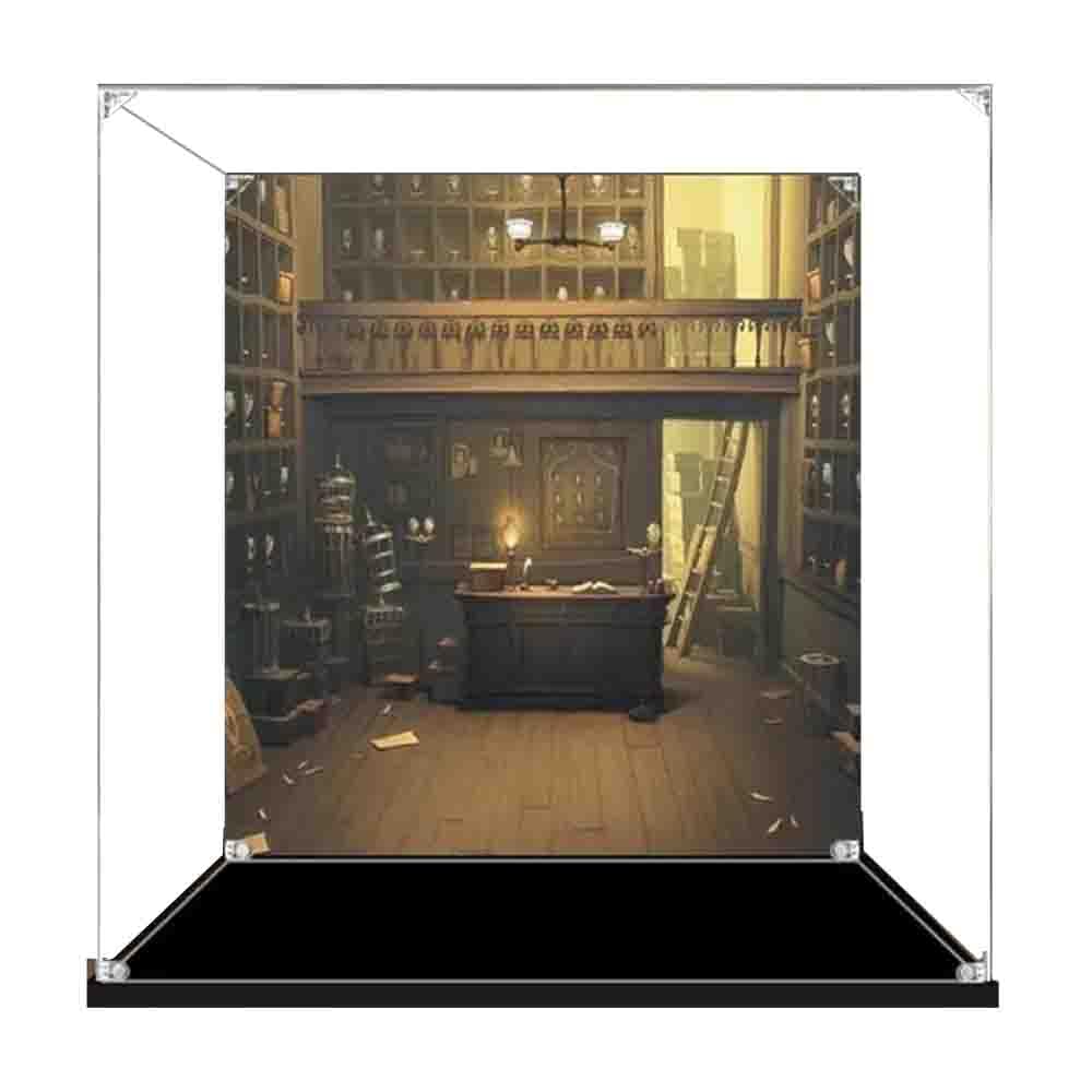 Opimus Painted Acrylic Display Case For #76391 Building Kit, Dustproof Display Box Showcase - Only Display Case(Painted)