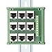 For RJ45 8P8C Ethernet Terminal Block Adapter with 9 Port Configuration and For DIN Rail Mounting Support for Industrial Network and Data Transmission Applications