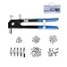Price comparison product image Toprema 126pcs Rivet Nut Tool Kit Set Blind Rivet Nut Hand Riveter Gun Wrench Threaded Insert Rivnut Nutsert M3/M4/M5/M6/M8