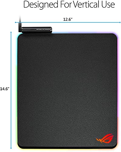 ASUS ROG Balteus RGB Gaming-Mauspad (Aura Sync, USB-Passthrough, rutschfest)