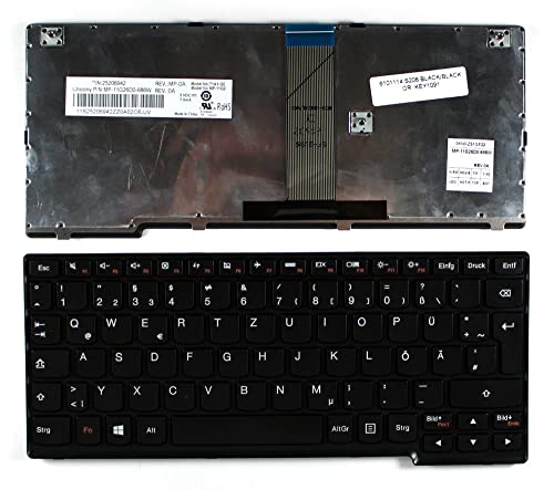 Clavier Lenovo 25206942 Keyboards4Laptops Allemande Noir
