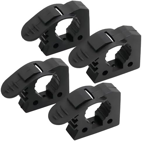 Shovel Holder, 4 Pcs Non-Slip Rubber Clamp, Vehicle Gear Rack Securing Clamps, Quick Release Rubber Clamps Mount Shovel Axe Holder Mount for Diameter Tools 3-4cm