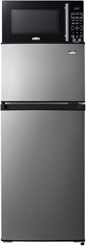 Summit Appliance Combination 4.5 CU. FT. MINI Fridge in Stainless Steel Look with Freezer