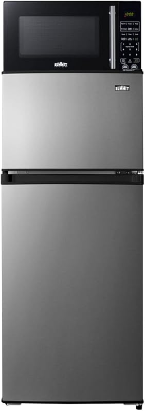 Summit Appliance Combination 4.5 CU. FT. MINI Fridge in Stainless Steel Look with Freezer — 1 of 7