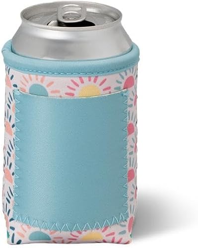 Miniatura 205 de Swig Life Skinny Can Coolie, soporte delgado de 12 onzas, enfriador de neopreno aislado con bolsillo, fundas para botellas de cerveza altas, All