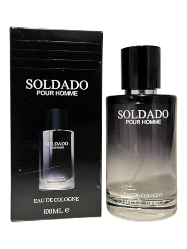 Mens Soldado Pour Homme - Lovali (100ml Eau de Cologne) | Bold, Masculine, Long-Lasting Fragrance Gift