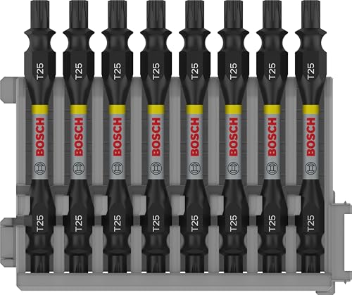 Bosch 8x PRO Impact Schrauberbits mit Doppelklingen und Pick and Click-Index (170 x 120 mm, Professional Zubehör Schraubendreher, Schraubendreher)