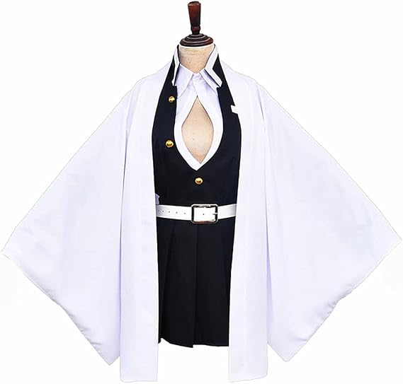 Tkieio Kanroji Mitsuri Cosplay Costume Outfit Uniform Kimono Clothes Full Set